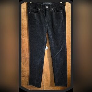 Calvin Klein Jeans Black Five Pocket Straight Leg Crushed Cordoroy Pants